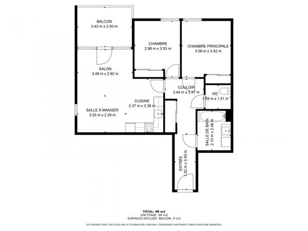 Appartement à vendre 3 pièces 66 m² Bayonne