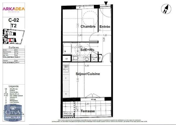 Appartement à louer 2 pièces 40.85m² Marseille (13006)