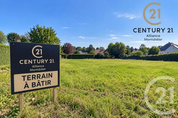 Terrain à vendre  1143 m 2   MONTDIDIER  - 80