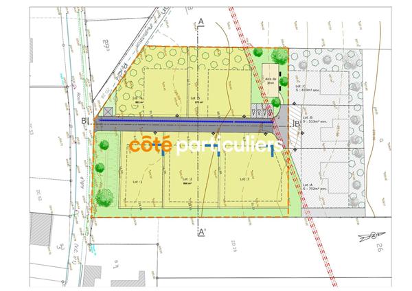 Vente Terrain882 m² - VELLEMOZ (70700)