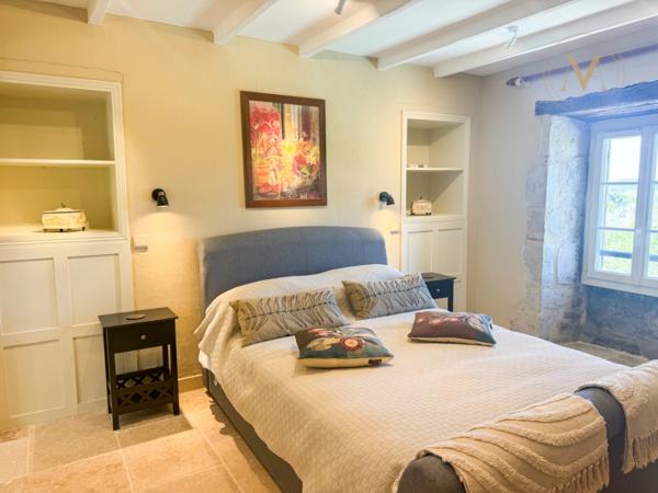 Maison de caractère avec vue dominante, piscine et gîte indépendant (47)