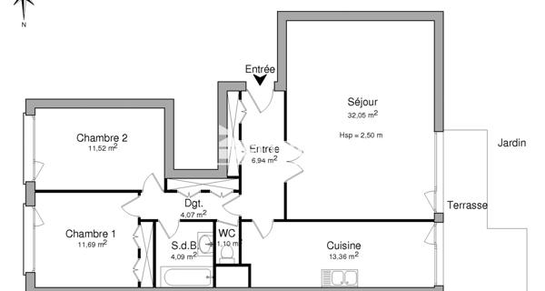 Location Appartement 3 pièces 85.32 m² - Orléans 45000