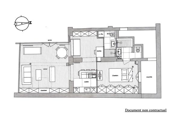 Ancien atelier de confection transformé en loft d’architecte – Marché Cadet