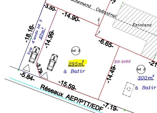 Terrain à vendre 295 m² Saint-Louis
