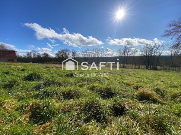 A MONTPALACH, vaste terrain à bâtir prêt à être viabilisé.