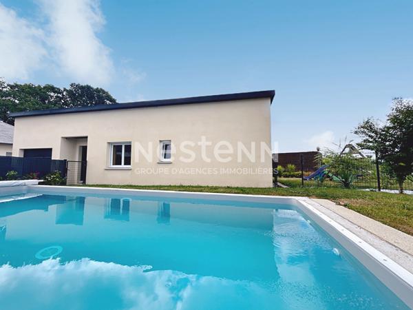 Maison de plain-pied a Berric avec piscine