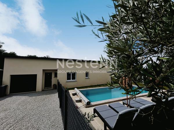 Maison de plain-pied a Berric avec piscine