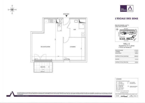 Appartement 2 pièces - 44600 Saint-Nazaire