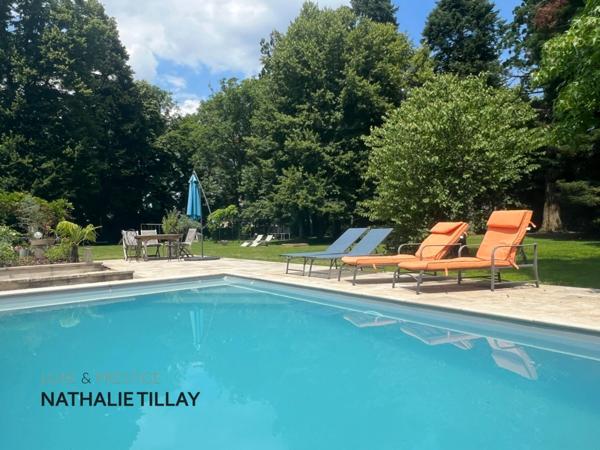 St jean le Blanc, proche Orleans, à vendre, maison de Maitre du XIX eme de 423 M² habitables, 490 AU SOL, avec piscine, parc arboré de 4655 m²