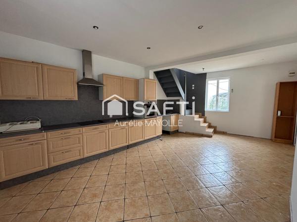 Maison de village, 4 chambres, cour