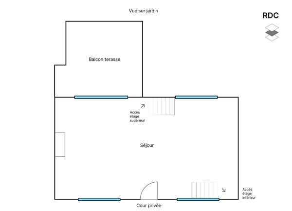 Maison individuelle d'environ 94 m² sur un terrain de 242 m², 4 pièces, au calme, accès à pied aux plages, port et commerces