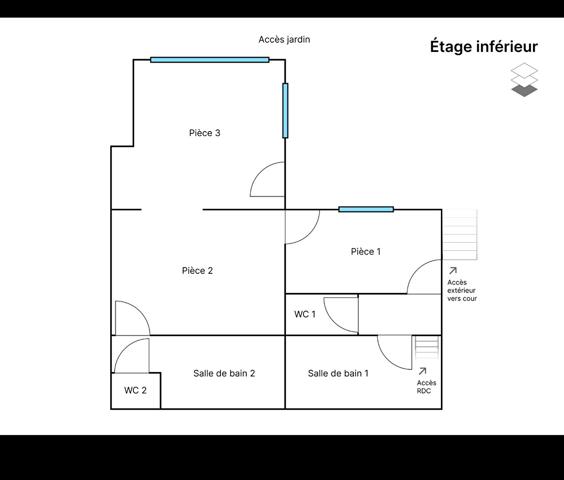 Maison individuelle d'environ 94 m² sur un terrain de 242 m², 4 pièces, au calme, accès à pied aux plages, port et commerces