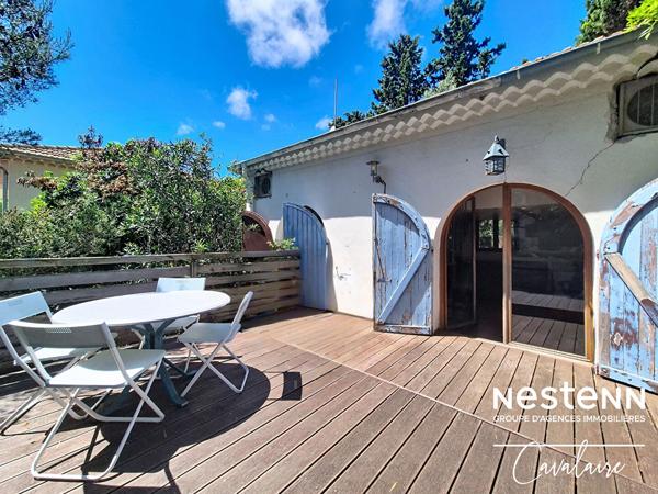 Maison individuelle d'environ 94 m² sur un terrain de 242 m², 4 pièces, au calme, accès à pied aux plages, port et commerces