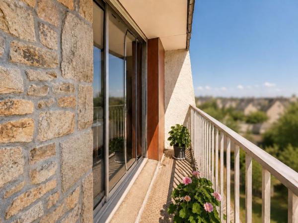 Grand T2 de 60 m2 avec cuisine indépendante, balcon, cave et parking