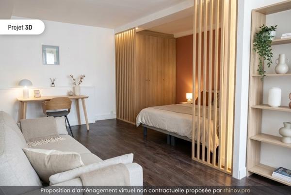 Appartement à vendre |  Lyon 01 |  1 pièce | 26,4 m²