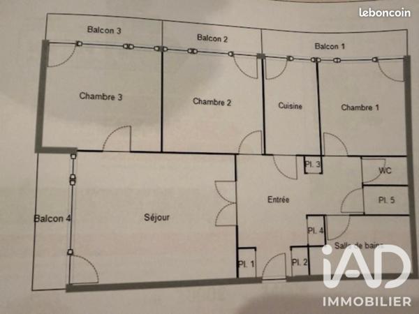 Appartement à vendre 4 pièces 80,58 m² Metz