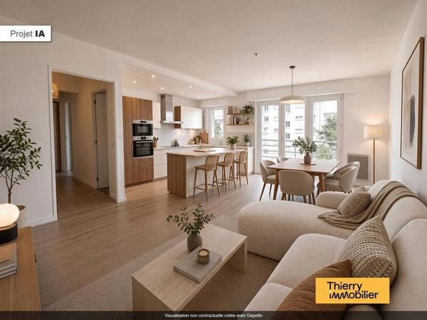 Appartement 3 pièces                                        - 44300 Nantes - Jardin des plantes Réf : 129421