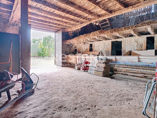 Maison d'habitation et deux granges à vendre à Saint Aulaire - 3 chambres - 1 sde - Deux puits
