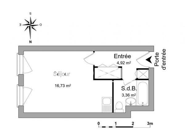 Location Studio 25 m² - 21 PLACE DU FORUM Metz 57000
