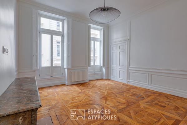 Appartement bourgeois entièrement rénové en plein coeur du quartier Ainay