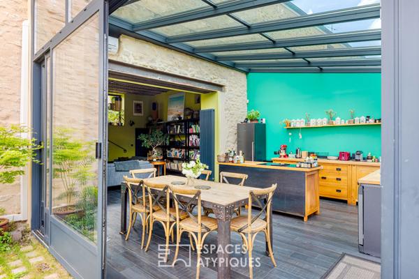 Maison en pierre, piscine, jardin bucolique et potentiel d’exception dans le Vexin