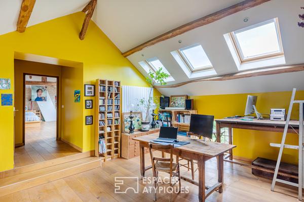 Maison en pierre, piscine, jardin bucolique et potentiel d’exception dans le Vexin