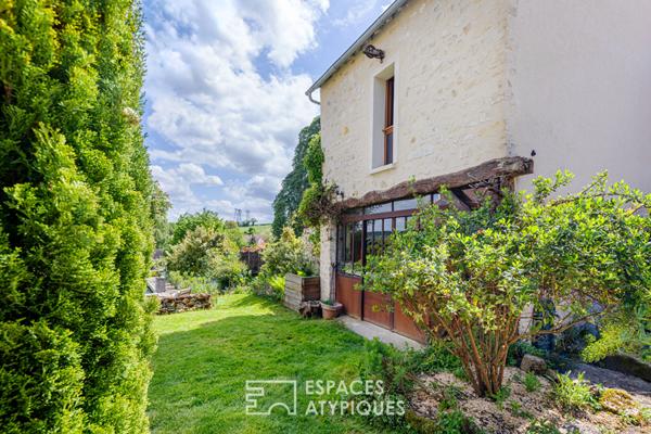Maison en pierre, piscine, jardin bucolique et potentiel d’exception dans le Vexin