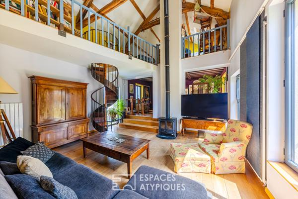 Maison en pierre, piscine, jardin bucolique et potentiel d’exception dans le Vexin