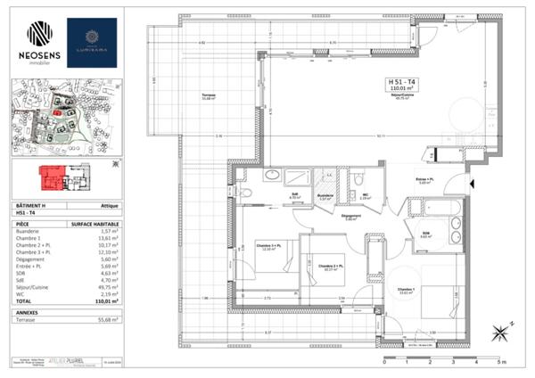 Appartement à vendre 4 pièces COLLONGES SOUS SALEVE (74)