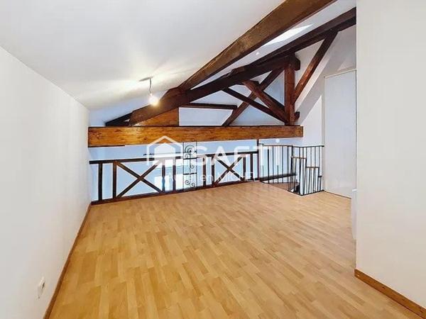 Joli appartement avec plein de charme avec sa charpente apparente