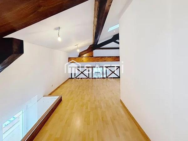 Joli appartement avec plein de charme avec sa charpente apparente