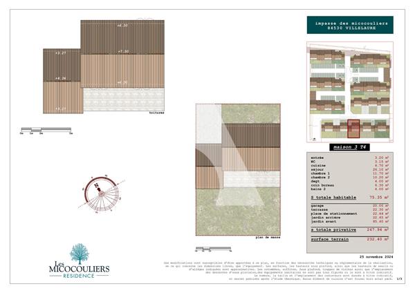 Maison 3 pièces 75.35 m2