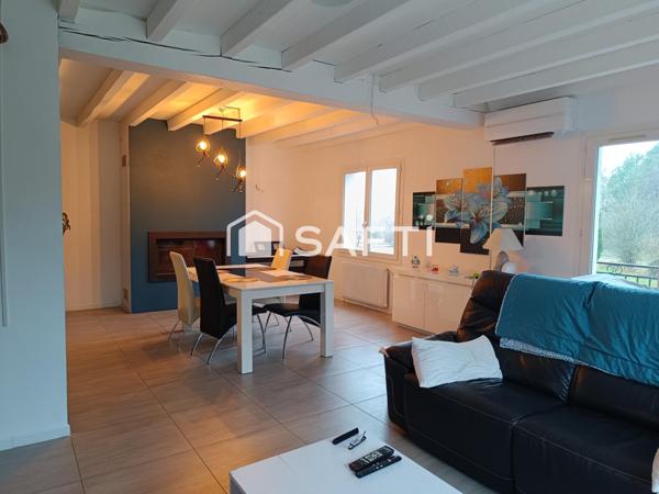 A JOSSE 8 minutes de St Vincent de Tyrosse ensemble immobilier composé de 2 maisons et d un appartement