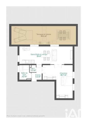 Appartement à vendre 3 pièces 66 m² Bordeaux