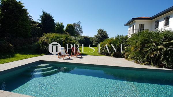 LANTXURDA – MAISON D’EXCEPTION A LOUER AVEC VUE MER PISCINE TENNIS PLAGE A PIED – 15 personnes, SAINT JEAN DE LUZ