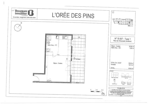 Appartement · Location Montpellier (34090) 1 pièce · 35m²