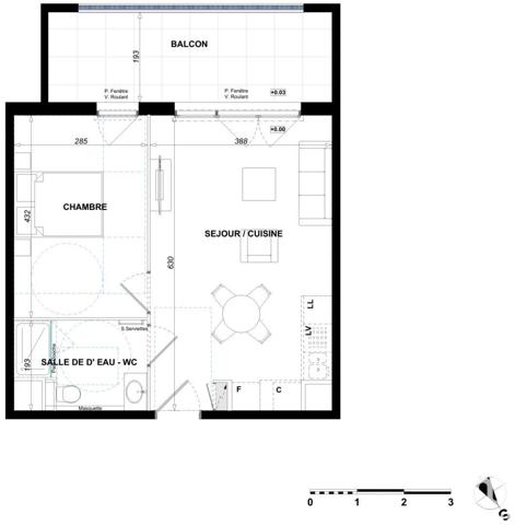 Appartement à vendre 2 pièces 41 m² Antibes