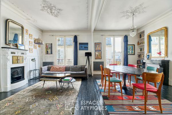 Esprit bohème en étage élevé sur cour – Barbès-Rochechouart