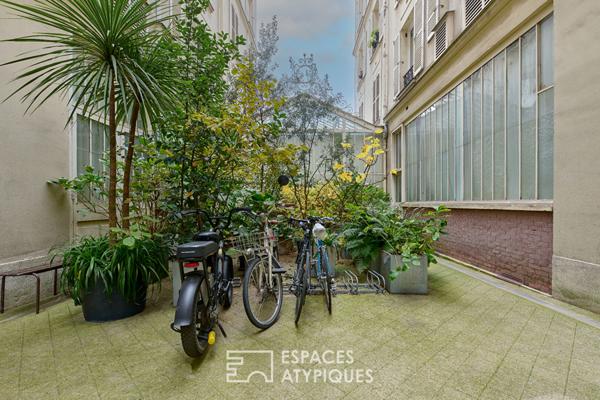 Esprit bohème en étage élevé sur cour – Barbès-Rochechouart