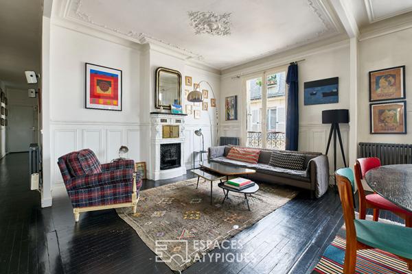 Esprit bohème en étage élevé sur cour – Barbès-Rochechouart