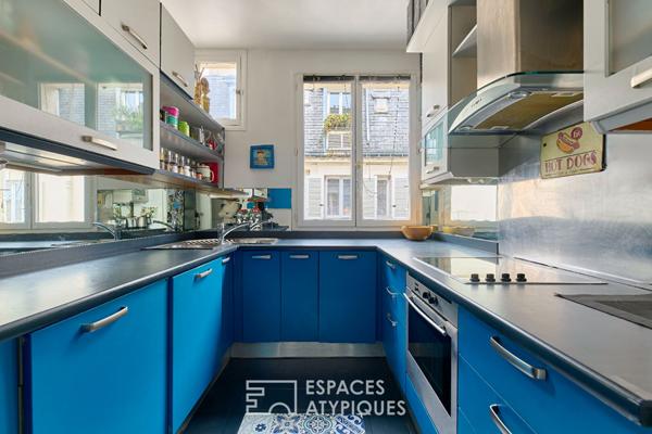 Esprit bohème en étage élevé sur cour – Barbès-Rochechouart