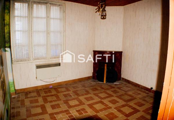 Maison 2 chambres, terrain clos.