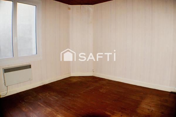 Maison 2 chambres, terrain clos.