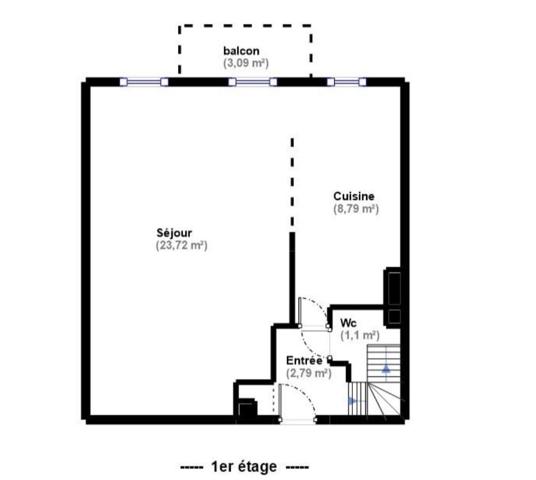 Appartement à vendre 3 pièces 71,25 m² Vaires-sur-Marne