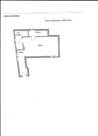 Studio de 25 m2 à vendre 1 pièce - Quartier gros Caillou - PARIS 7EME ARRONDISSEMENT (75) - 295 000 € honoraires d'agence inclus