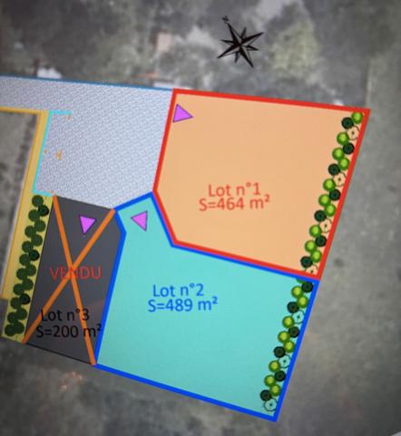 Terrain - 464 m²