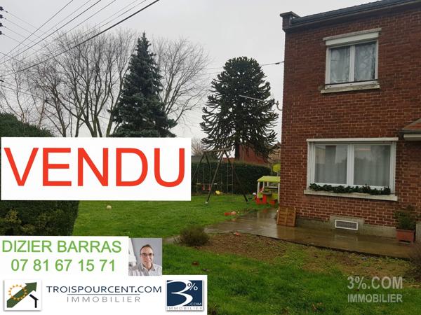 RARE SUR LE SECTEUR SEMI INDIVIDUELLE 3 CHAMBRES 85m²  Arras (62000)