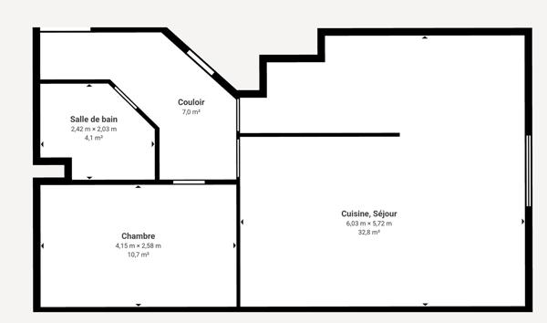 Appartement Roissy En Brie 2 pièce(s) 55 m2