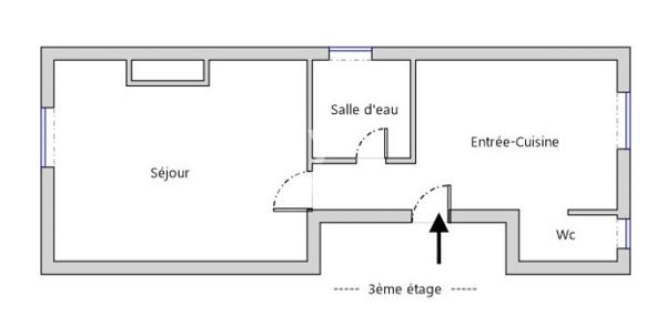 Appartement Paris 1 pièce(s)