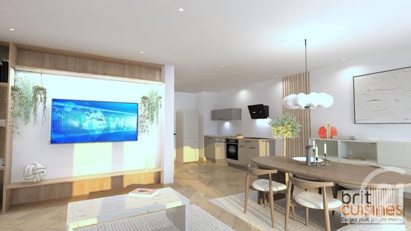 Appartement T2 à vendre  2 pièces - 60,83 m2 ST RENAN - 29